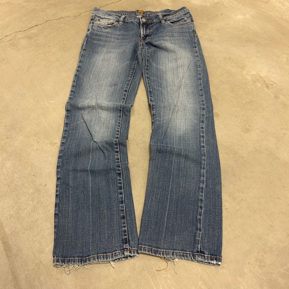 7 For All Mankind Womens Bootcut Jeans Size 29 Medium Wash U075001S-001S